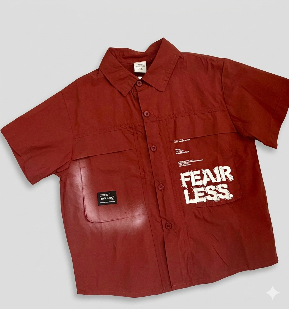 Fearless Urban Utility Short Sleave Boxy Shirt